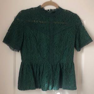 VICI lace peplum top